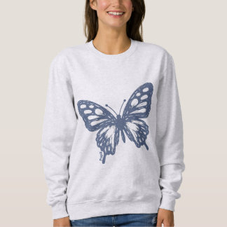 Camiseta Blue Butterfly Minimal Nature Art by Papil