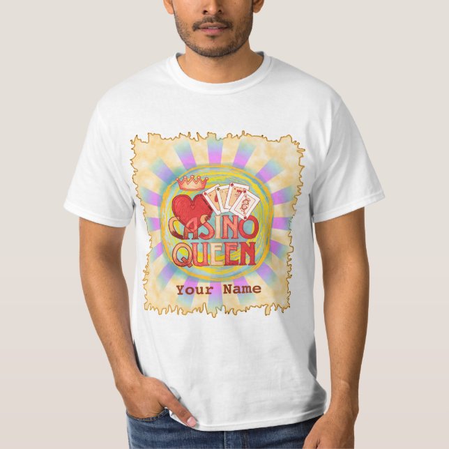 Camiseta Blue Casino Queen (Frente)