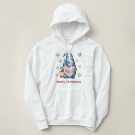 Camiseta Blue Christmas Gnome with Red Lantern Berries