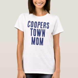 Camiseta Blue Cooperstown Mãe Baseball