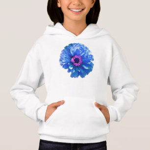 Camiseta Blue Daisy, foto floral azul