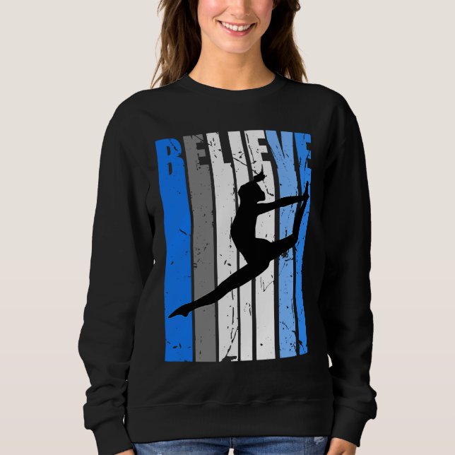 Camiseta Blue Dance Team Believe Motivating Dancer Dancing  (Frente)