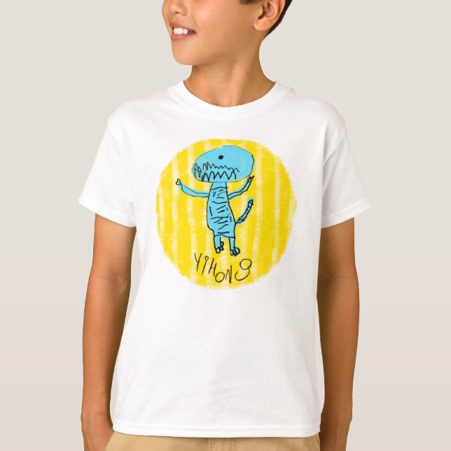 Camiseta Blue Dino Tee (Frente)