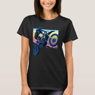 Camiseta Blue Dirt Bike Rider