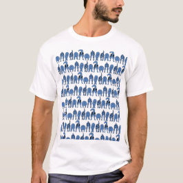 Camiseta Blue Dog Butts Pattern