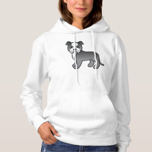 Camiseta Blue E White Staffordshire Bull Terrier Dog