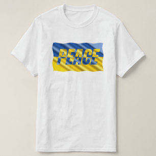 Camiseta Blue e Yellow Ucrânia inspiraram Sem guerra de paz