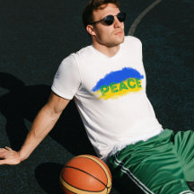 Blue e Yellow Ucrânia inspiraram Sem guerra de paz