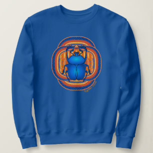 Camiseta Blue Egyptian Scarab Sweatshirt