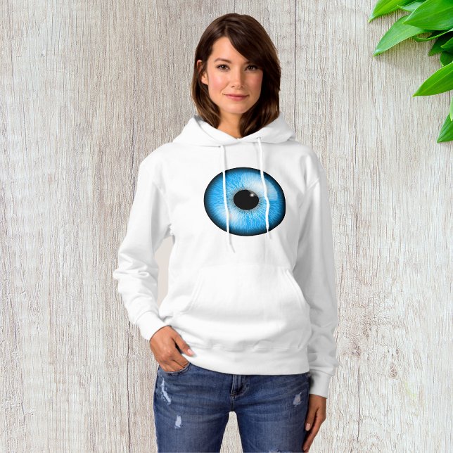 Camiseta Blue Eye Womens Hoodie (Criador carregado)