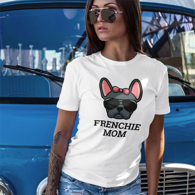 Camiseta Blue Female Buldogue French Frenchog Mãe (Criador carregado)