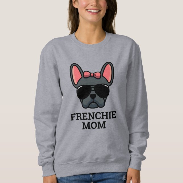 Camiseta Blue Female Buldogue French Frenchog Mãe (Frente)