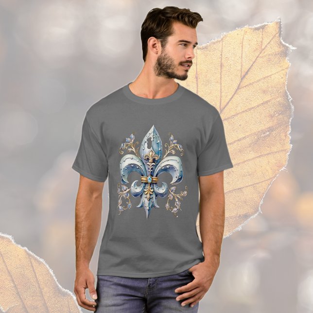 Camiseta Blue Fleur de Lis (Criador carregado)