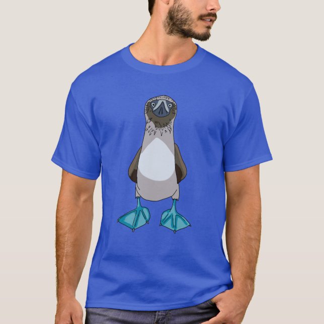 Camiseta Blue Footed Booby Cartoon (Frente)