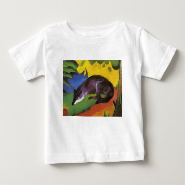 Camiseta Blue Fox (por Franz Marc) (Frente)