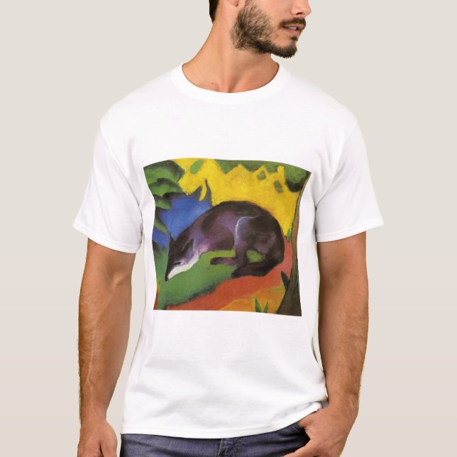 Camiseta Blue Fox (por Franz Marc) (Frente)