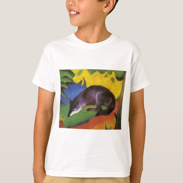 Camiseta Blue Fox (por Franz Marc) (Frente)