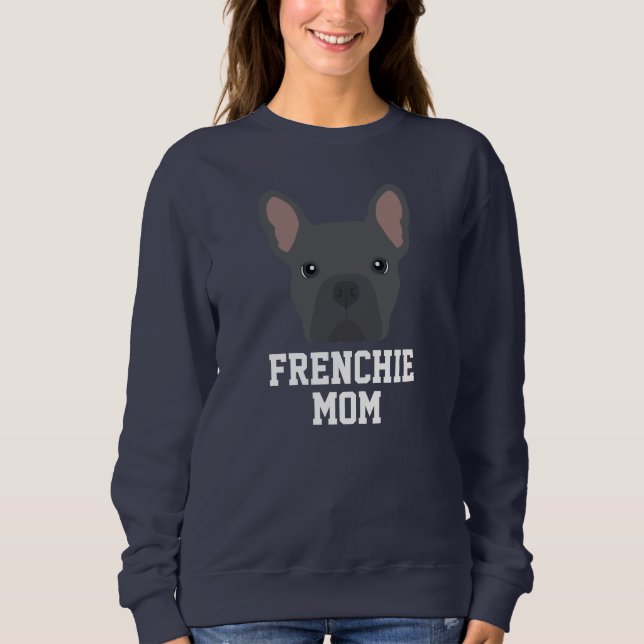 Camiseta Blue Frenchie Dog Mãe (Frente)