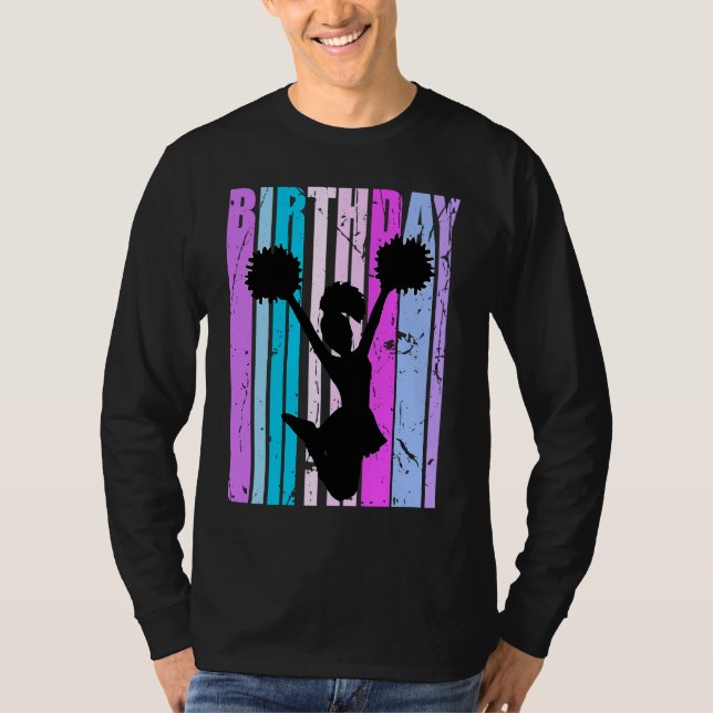 Camiseta Blue Girls Cheerleader Cheerleading Womens Grandau (Frente)