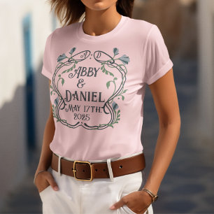 Camiseta Blue-Green Art Nouveau Bridesmaids'