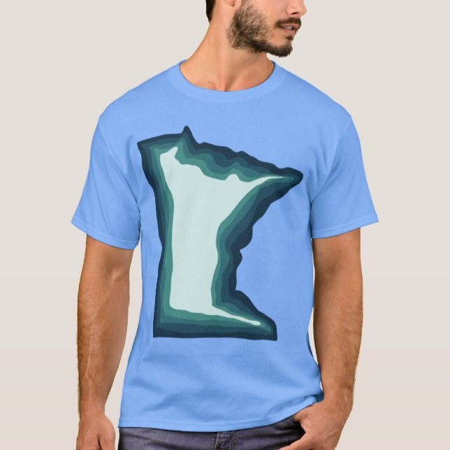 Camiseta Blue Green Teal Minnesota (Frente)