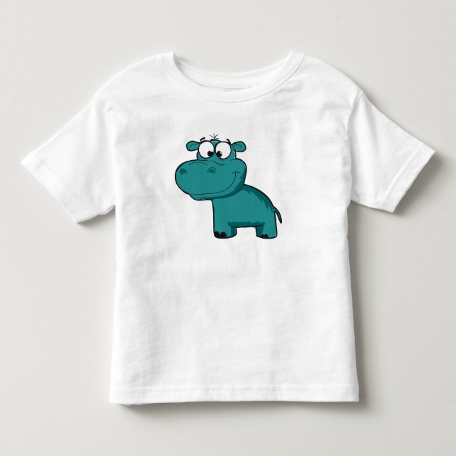 Camiseta Blue Happy Hippo (Frente)