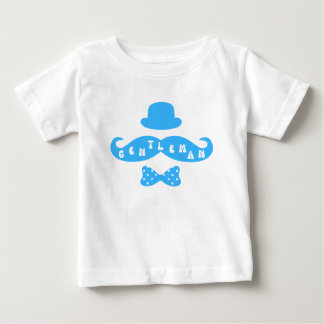 Camiseta Blue Hat Mustache Casual Baby Shirt