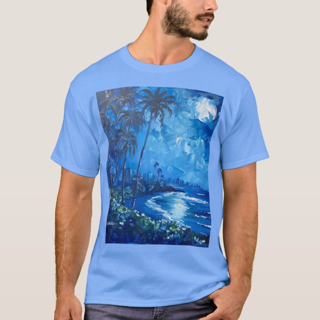 Camiseta Blue Hawaii (Frente)