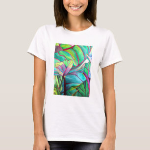 Camiseta Blue Hawaii - Folhagem tropical