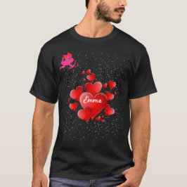 Camiseta Blue heart  romantic wallpaper