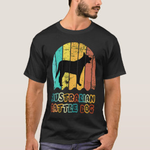 Camiseta Blue Heeler Australian Cattle Dog Pôr do sol vinta