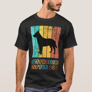 Camiseta Blue Heeler Cão de Gado Australiano Pôr do Sol Vin