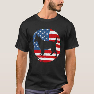 Camiseta Blue Heeler da Bandeira Americana Cachorro Boi Aus