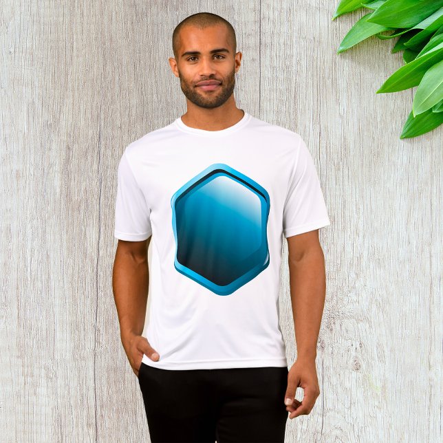 Camiseta Blue Hexagon Mens Ative (Criador carregado)