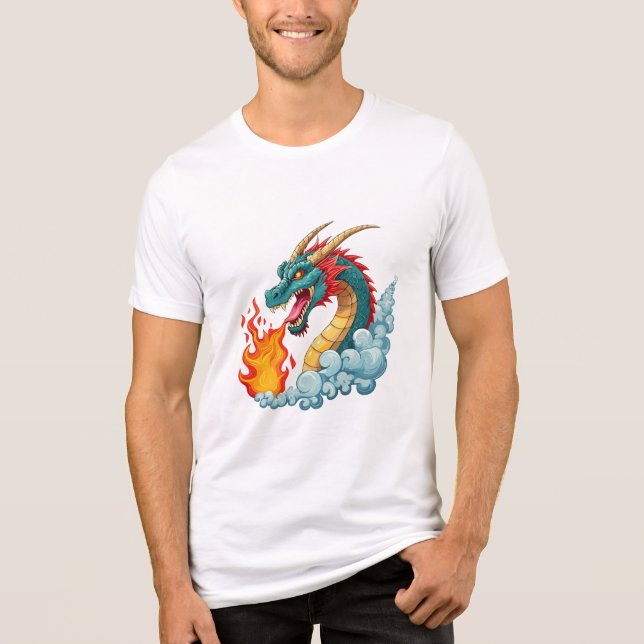 Camiseta Blue horned dragon (Frente)