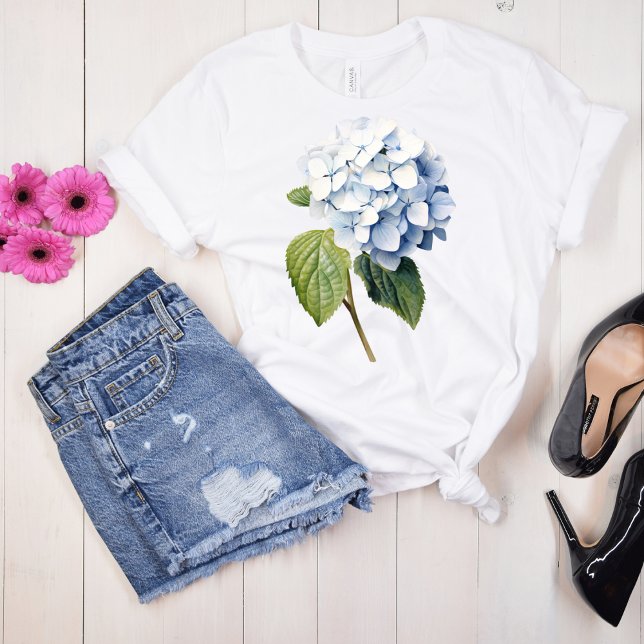 Camiseta Blue Hydrangea Classic (Criador carregado)