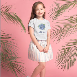 Camiseta Blue Hydrangeas Weding Flower Girl