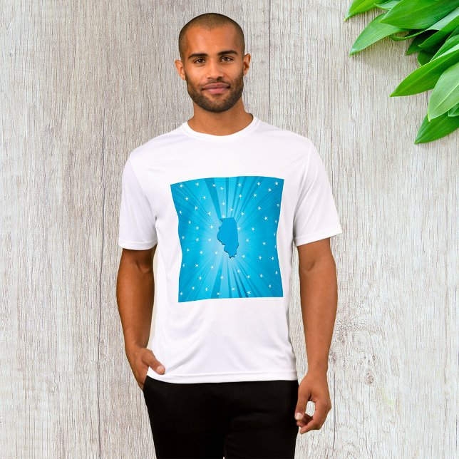 Camiseta Blue Illinois Mens Ative (Criador carregado)