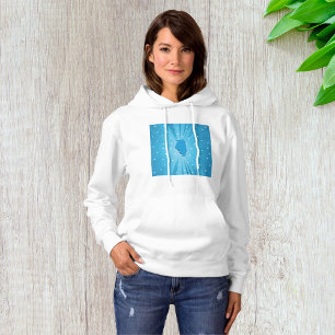 Camiseta Blue Illinois Womens Hoodie