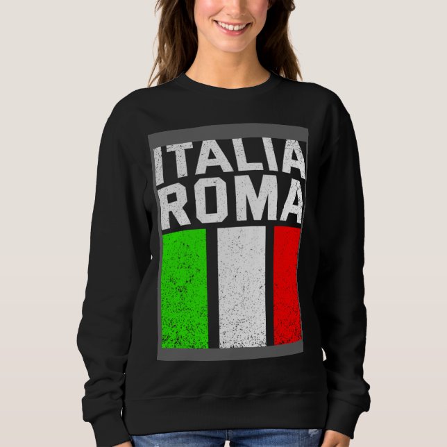 Camiseta Blue Italy Flag Italian Girl Italia Rome (Frente)