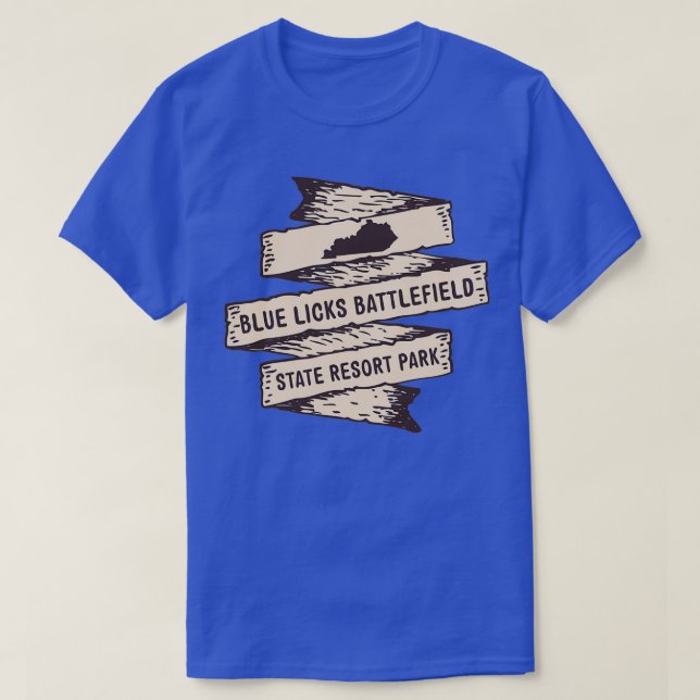 Camiseta Blue Liclefield State Park Kentucky KY Wild (Frente do Design)