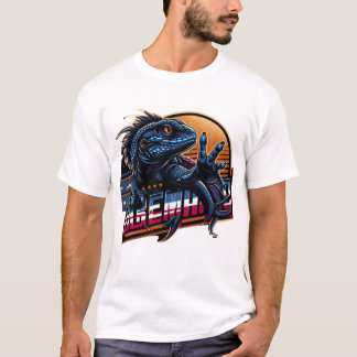 Camiseta Blue Lizard, American Lizard Design, Arte Lizard