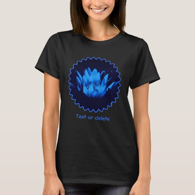 Camiseta Blue Lotus Flower Personalized  (Frente)