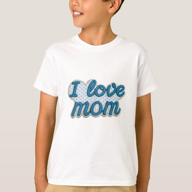 Camiseta Blue Love for Mom (Frente)