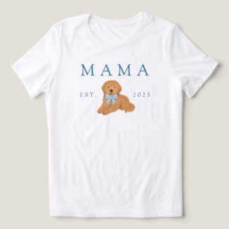 Camiseta Blue Mama Golden Doodle Puppy Birthday