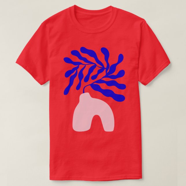 Camiseta Blue Matisse Ferns II (Frente do Design)