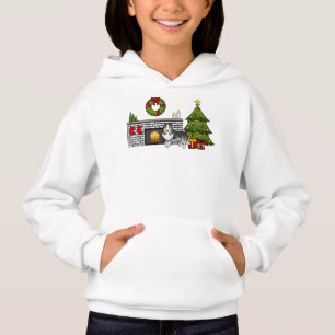 Camiseta Blue Merle Shetland Sheepdog Numa Sala De Natal