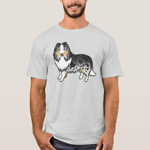 Camiseta Blue Merle Shetland Sheepdog Sheltie Dog