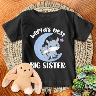 Camiseta Blue Moon Zebra 🦓 Melhor Irmã Mais Velha do Mundo