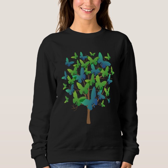 Camiseta Blue Morpho Butterfly Swarm Lepidoptera Entomology (Frente)